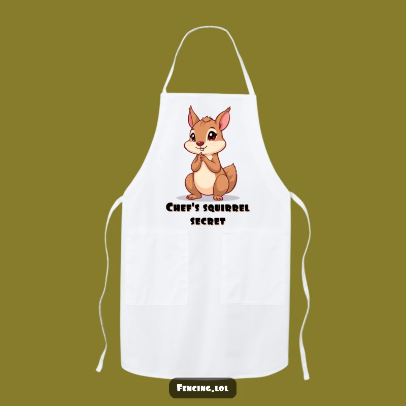 Funny Squirrel Apron: Cooking with Dramatic Thinking Flair Gift