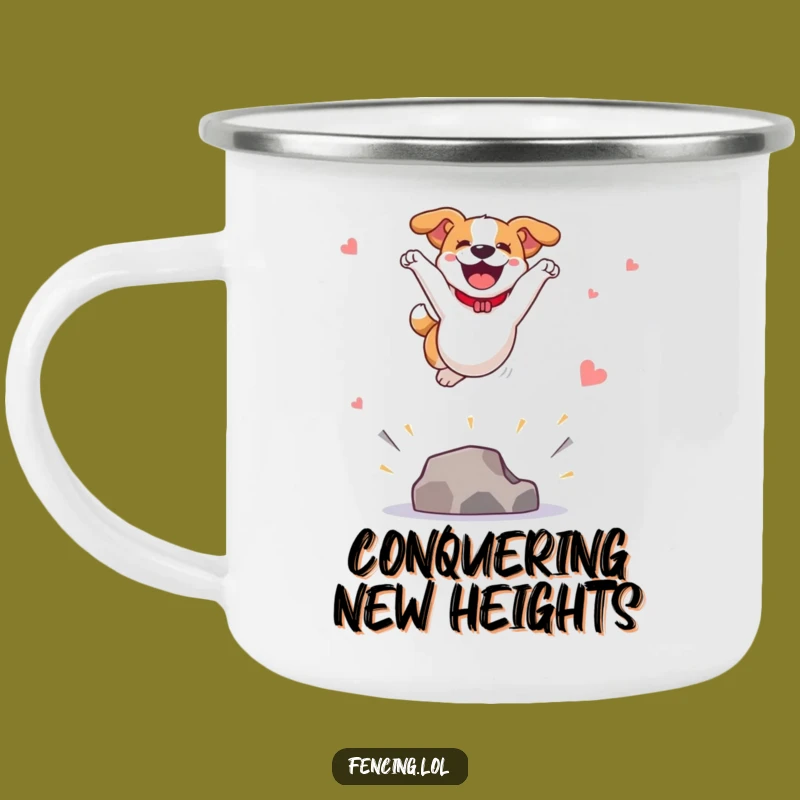 Funny Dog Camping Mug, Durable Outdoor Drinkware, Perfect Gift