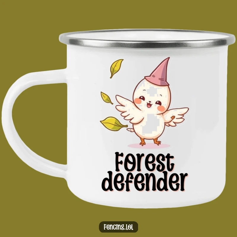 Funny Winged Creature Camp Mug - Enchanting Outdoor Humor Gift