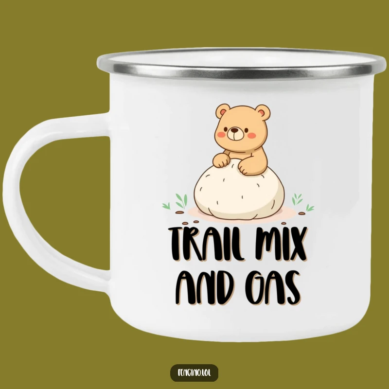 Funny Bear Whoopee Cushion Camping Mug - Trailside Laughs!