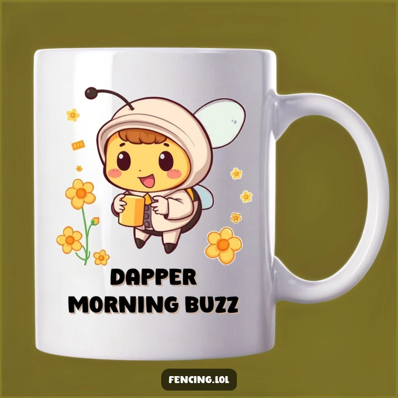 Funny Dapper Bee Nectar Mug - Stylish and Humorous Gift!