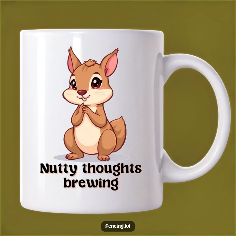 Funny Squirrel Mug: Dramatic Thinker Gift for Nutty Friends