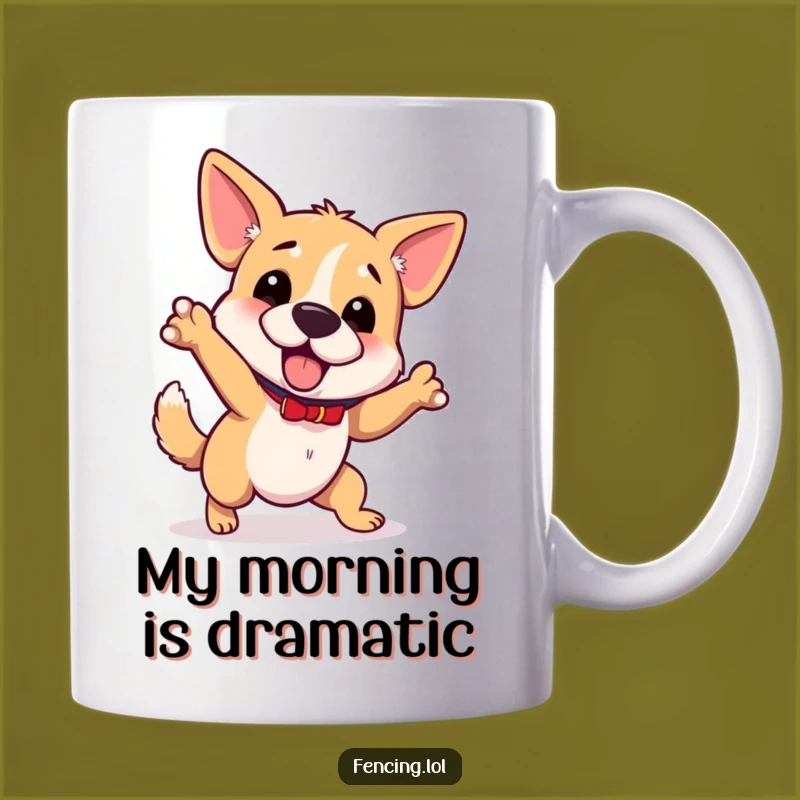 Funny Wobbly Dog Mug: Hilarious Clumsy Pet Gift for Goofballs!