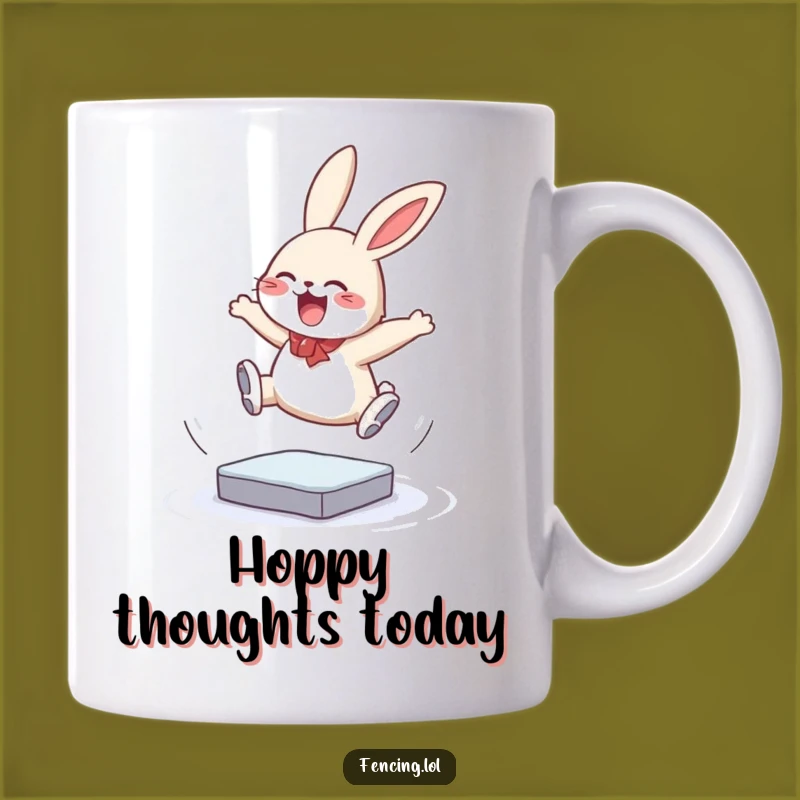 Funny Bunny Ice Jump Mug - Hopping Humor, Perfect Gift