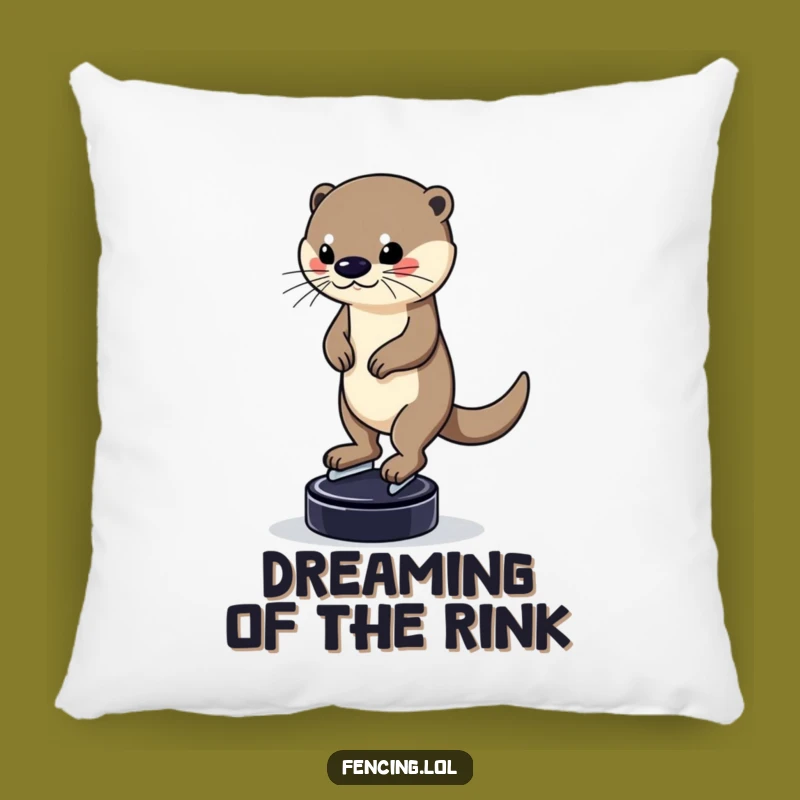 Funny Otter Pillow - Cozy Balance, A Humorous Gift