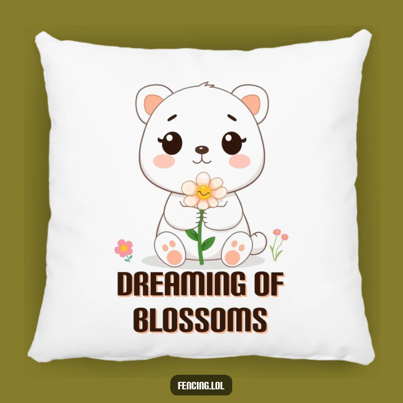 Funny Cute Animal Flower Bee Pillow - Cozy & Hilarious Decorative Accent