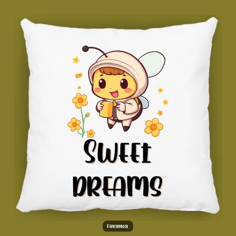 Funny Dapper Bee Nectar Pillow - Cozy Comfort with Style!