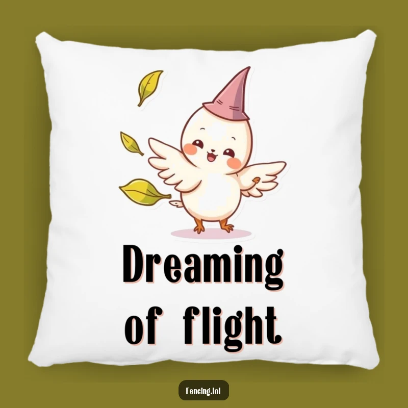 Funny Winged Creature Pillow - Comfy & Comical Fantasy Decor
