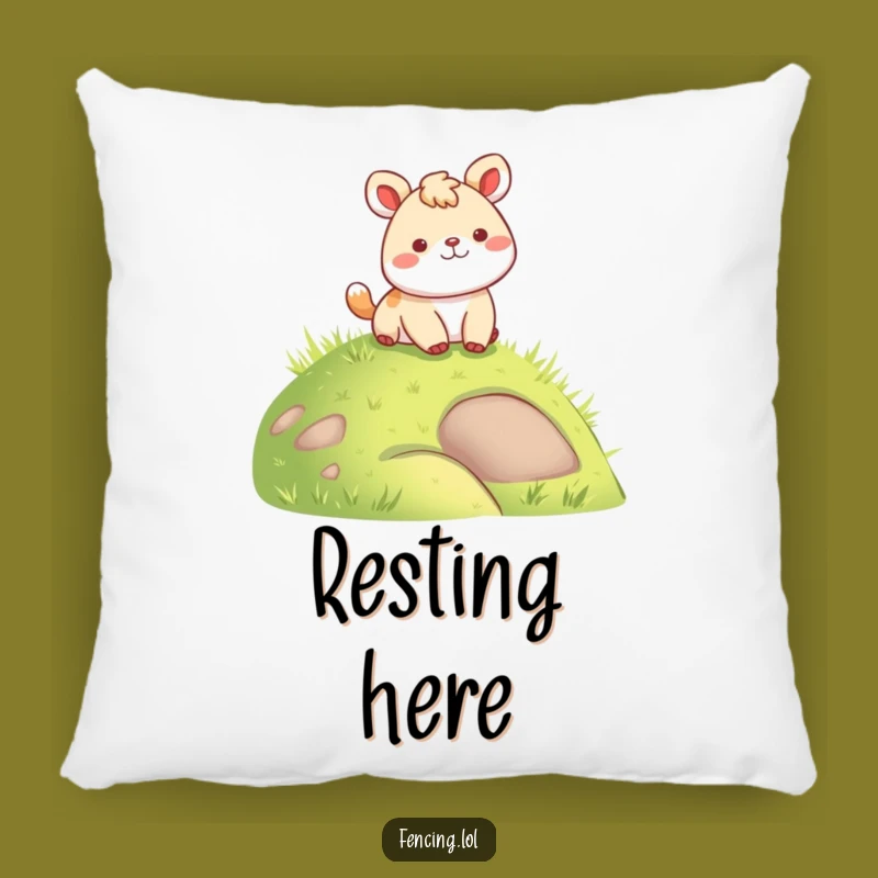 Funny Cheerful Animal Pillow: Cozy Landing Comfort for Your Sofa