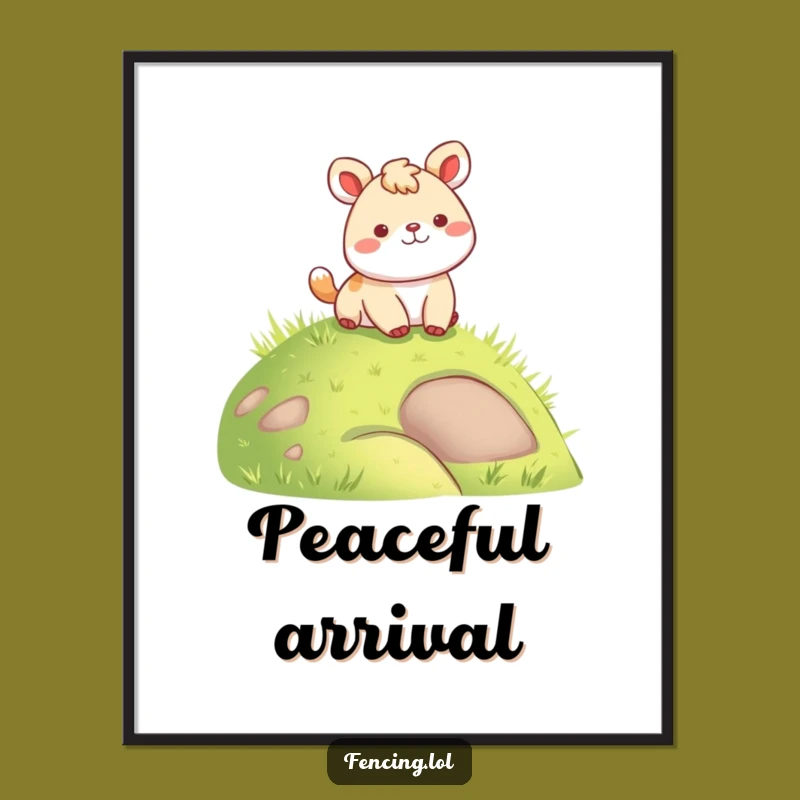 Funny Cheerful Animal Digital Print: Instant Joyful Landing Decor