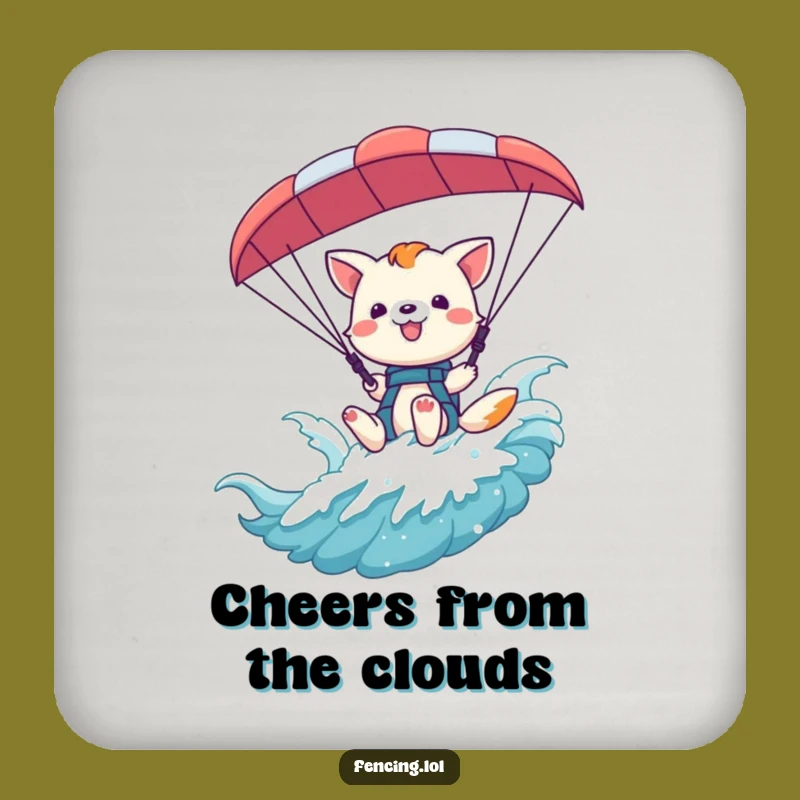 Funny Playful Animal Waving Coaster: Hilarious Protection for Your Drinks