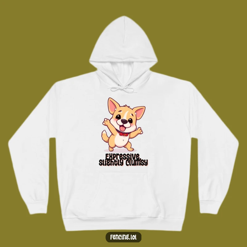 Funny Wobbly Dog Hoodie: Cozy Gift for Clumsy Companions!