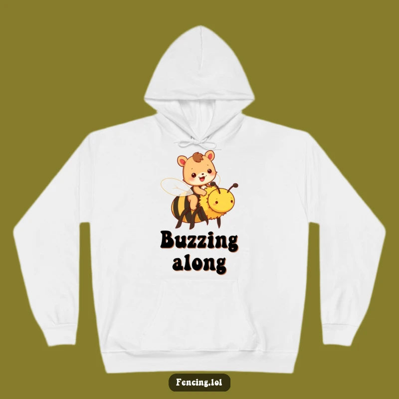 Funny Animal Bee Hoodie - Cozy Humorous Sweatshirt, Perfect Gift