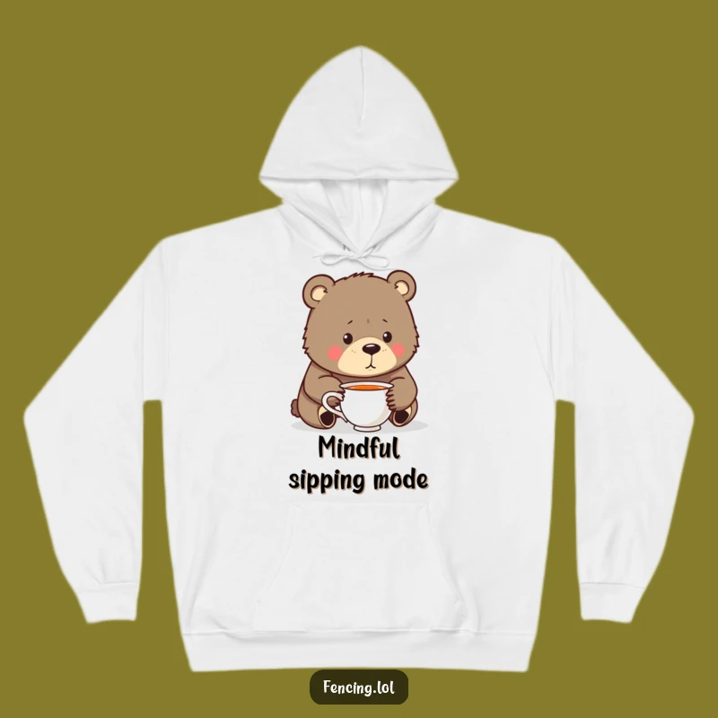 Funny Bear Deep Thoughts Hoodie: Cozy Introspection Gift