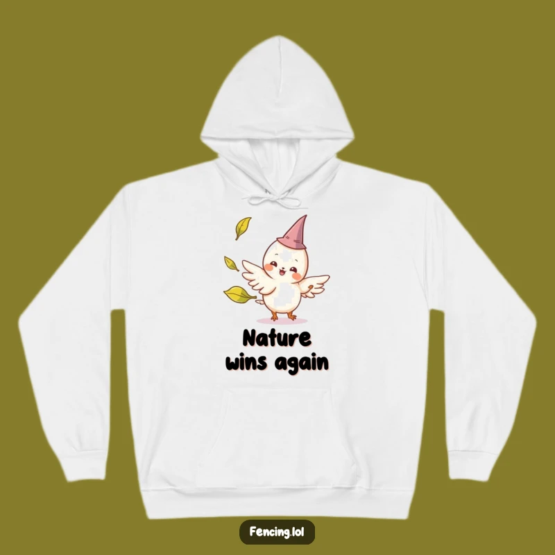 Funny Winged Creature Hoodie - Cozy & Comical Magical Wear