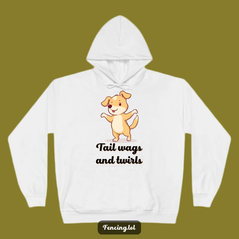 Funny Curious Dog Pirouette Hoodie: Cozy Comfort & Canine Charm