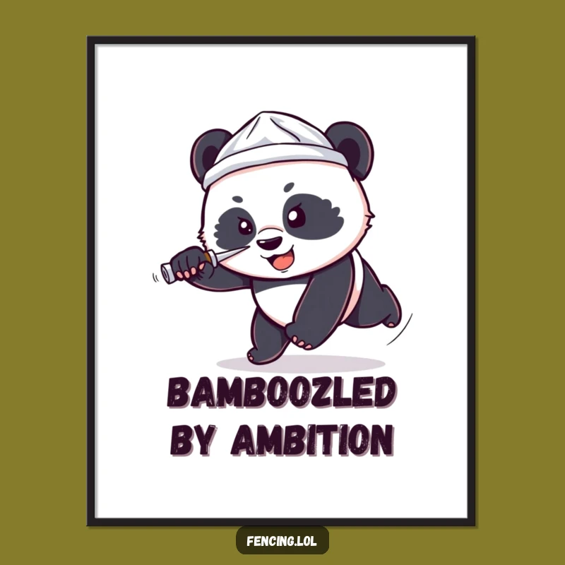 Free Printable Wall Art: Funny Panda Foil Hat Humorous Downloadable Decor