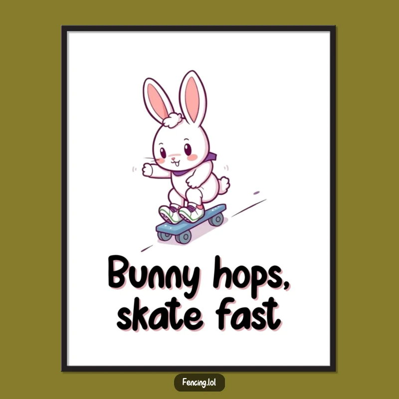Free Printable Bunny Wall Art - Cute Downloadable Decor with a Rolling Vibe