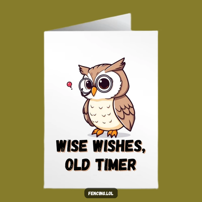 Free Printable Owl Birthday Card: Pondering Humor for a Wise Celebration