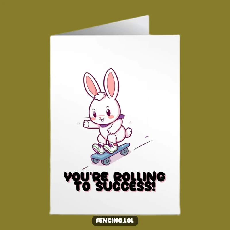 Free Printable Bunny Congratulations Card - Speedy Downloadable Greeting for Your Success