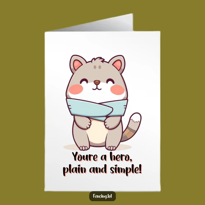 Free Printable Congrats Card: Cheerful Animal Bandaging Injury, Funny Downloadable Gift