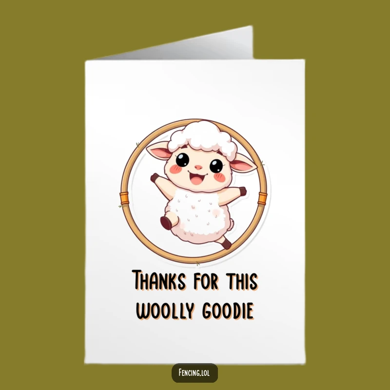 Delightful Free Printable Thank You Card: Sheep's Leap, Downloadable Gift!