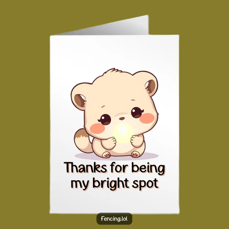 Free Printable Thank You Card: Animal Orb Appreciation Funny Downloadable