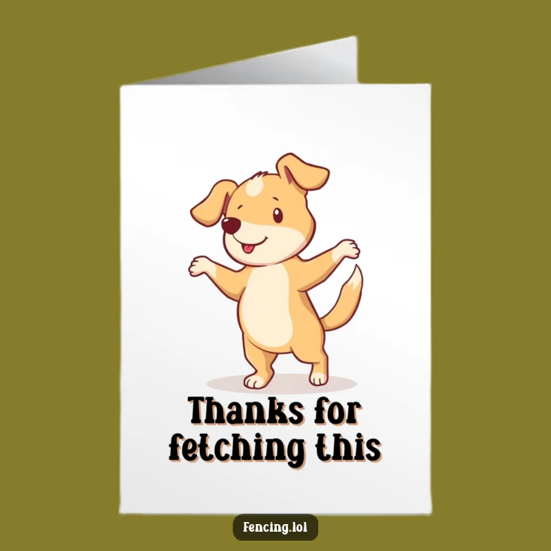 Free Printable Curious Dog Pirouette Thank You Card - Sweet DIY Downloadable Gift