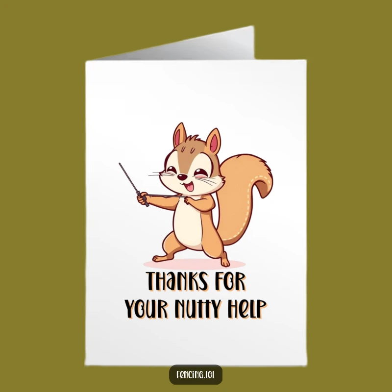 Free Printable Thank You Card: Funny Squirrel Thanks, Downloadable & Print at Home Appreciation Gift