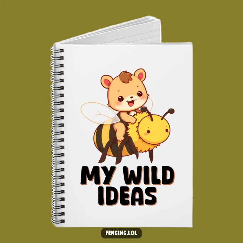 Funny Animal Bee Notebook - Humorous Journal, Cute Animal Gift