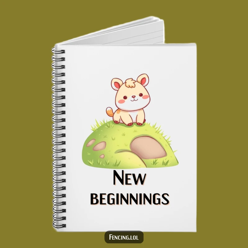 Funny Cheerful Animal Notebook: Jot Down Ideas with Landing Joy