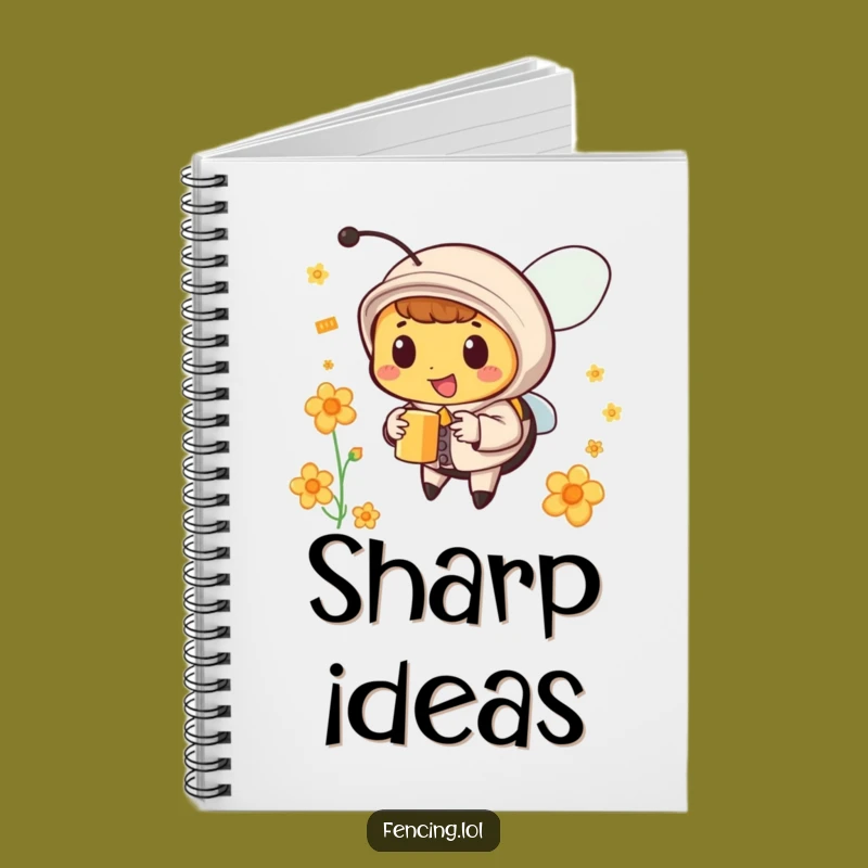 Funny Dapper Bee Nectar Notebook - Jot Down Sweet Ideas!