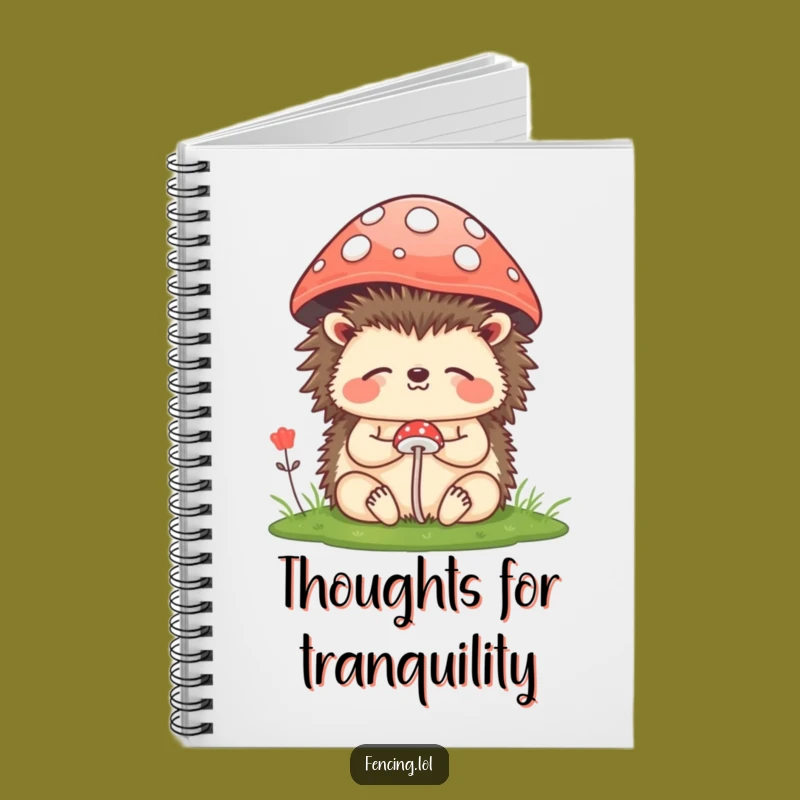 Funny Hedgehog Meditation Notebook: Jot Down Funny Thoughts Gift