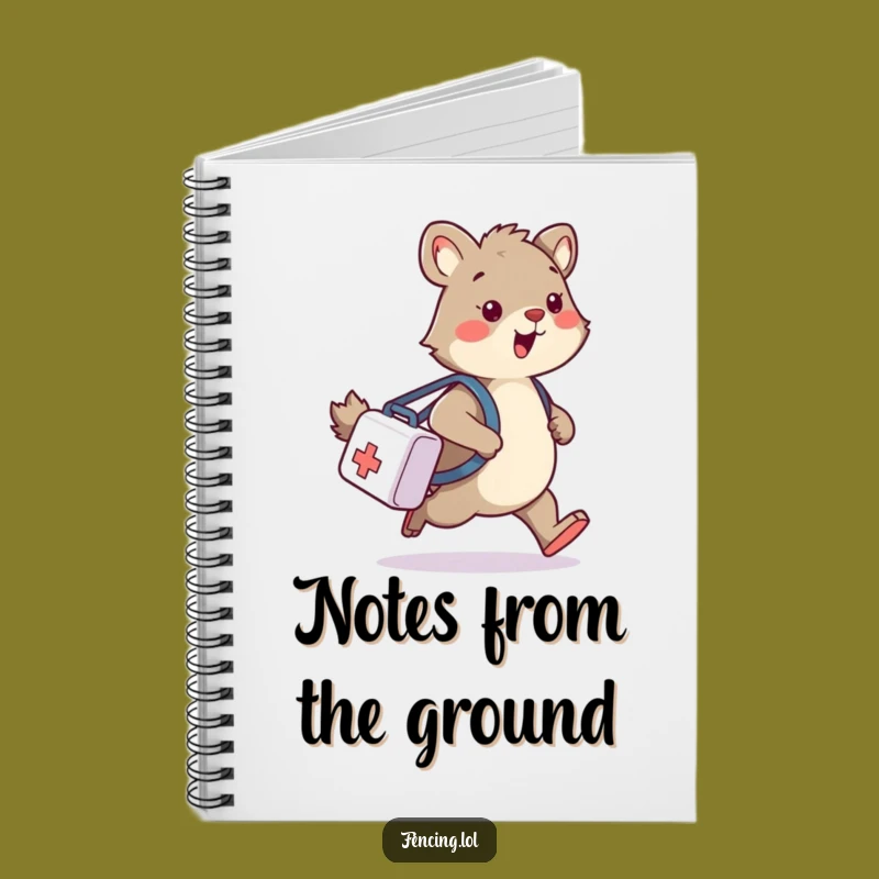 Funny Wobbly Animal Medical Bag Notebook - For Your Hilarious Mishaps and Notes