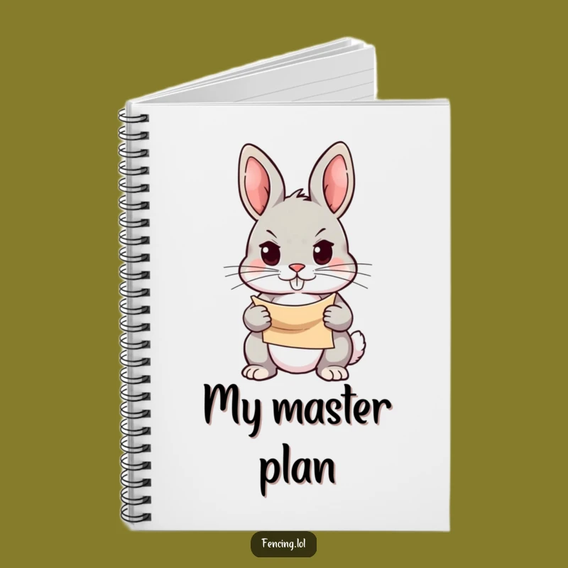 Funny Rabbit Notebook: Determined Plans Journal, Practical Funny Gift for Planners