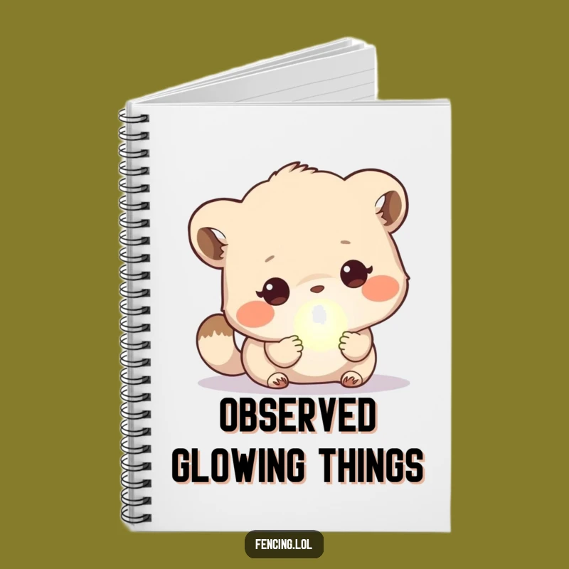 Funny Cute Animal Orb Notebook: Jot Down Magical Thoughts Gift