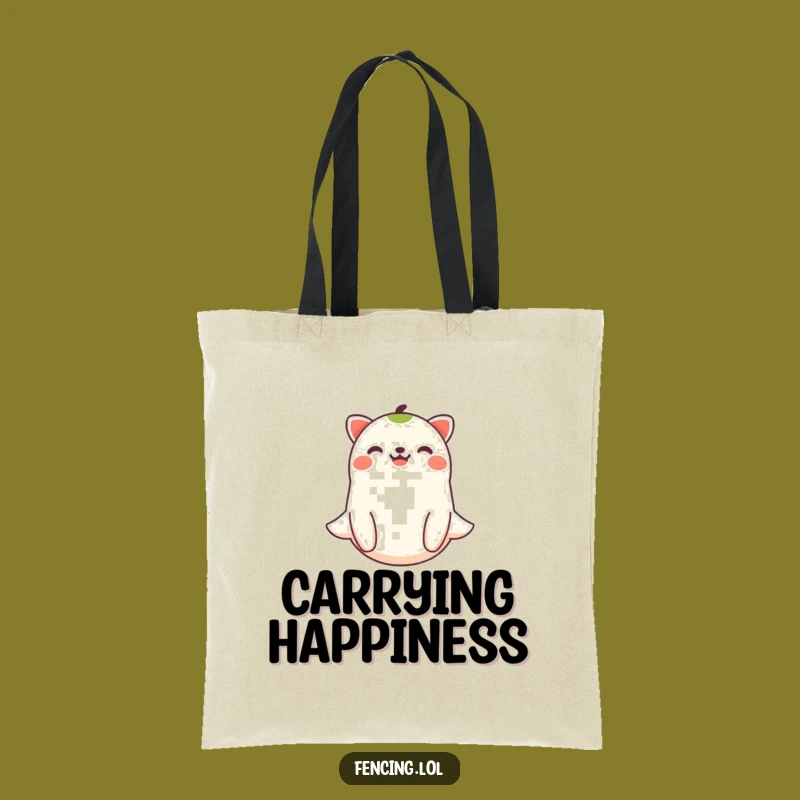 Funny Joyful Animal Floating Tote Bag: Stylish Humor for Daily Errands